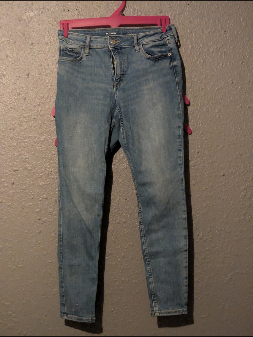 Sz 6 Mid-rise Old Navy Blue Denim Jeans with White Interior Label